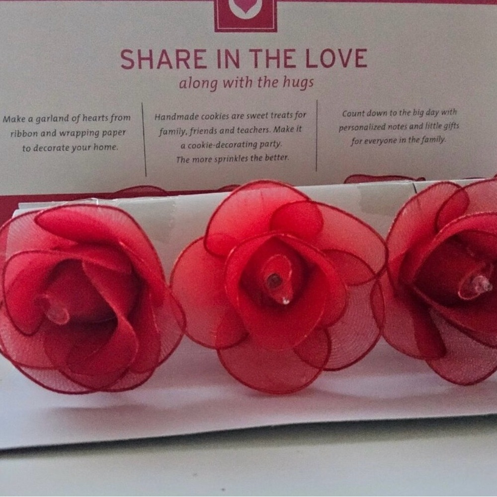 Red Flower String Lights